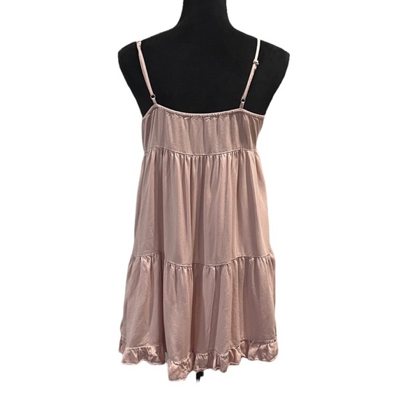 American Eagle blush nude pink spaghetti strap baby doll tunic top size small - Picture 7 of 9